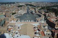 Ватикан. Площадь святого Петра и панорама Рима