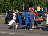 Автомобиль представительства Иркутской области сбил пешехода на переходе в Москве